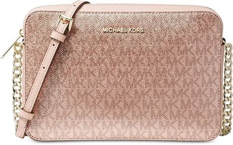 michael kors rose gold crossbody|Michael Kors pink canvas tote.